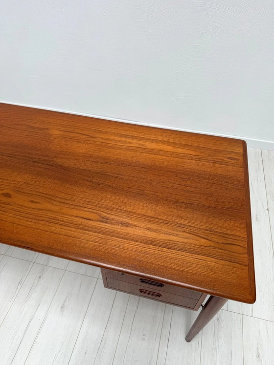 Image 1 of Vintage Danish Teak Writing Desk, Mid-Century Modern Scandinavian Desk, 1960s