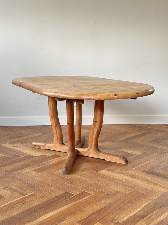 Image 1 of Vintage dining table Danish Design Dyrlund wood 1950s/60s/70s