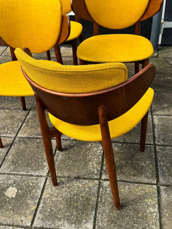 Set di Sedie Design Vintage – Sedie da pranzo, Textile, Wood, 1990 (photo 7 of 12)