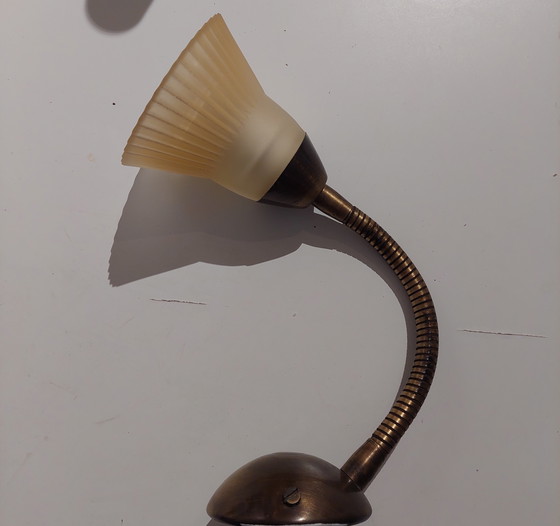 Image 1 of Small Brass Lucezia Gooseneck Vintage Wall Light