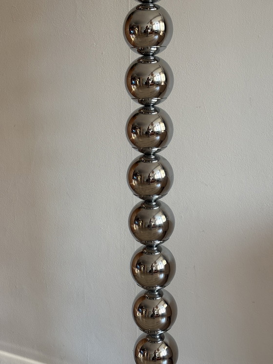 Image 1 of Lampe globe sur pied de style spatial