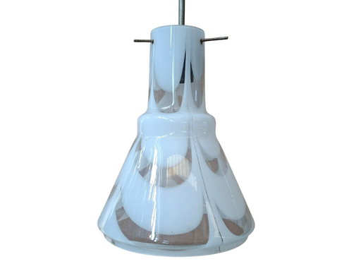 Gorgeous Vintage 1970s Blown Glass Chandelier