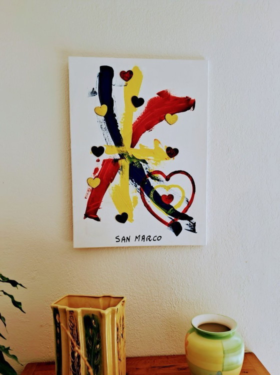 Image 1 of Enzo SAN MARCO - Primaries Love - Artist's painting