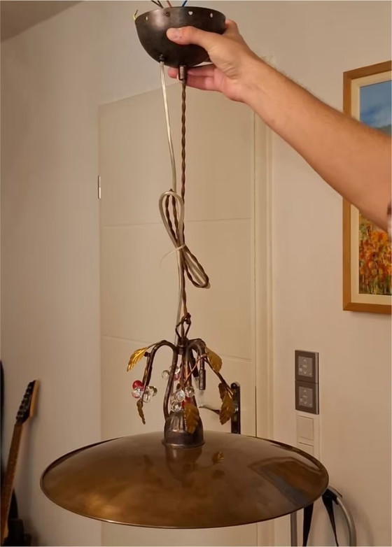 Plafoniera italiana Contemporanea in rame e vetro di Murano – Plafoniere, Glass, Copper (photo 2 of 5)