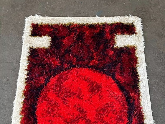 Image 1 of Tapis de passage des années 60 70 Carpet Rug Space Age by Hojer Eksport Danemark Design