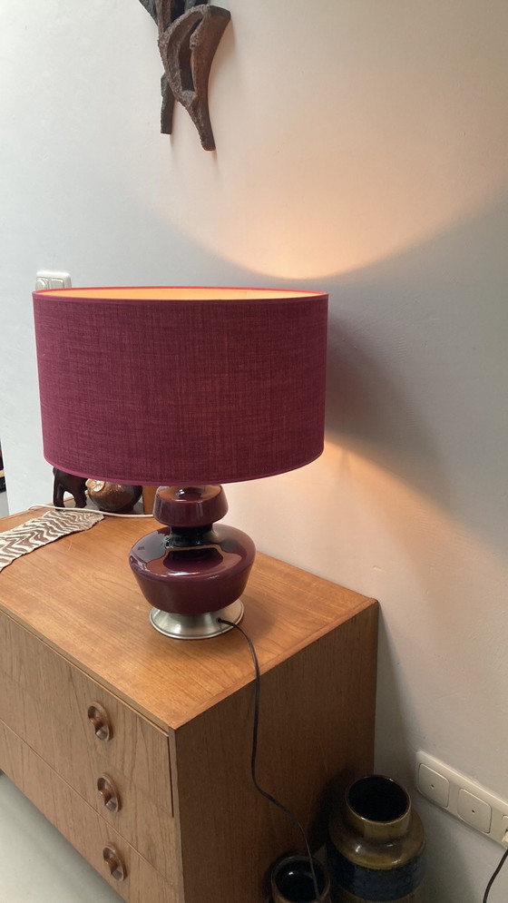 Image 1 of Rupel hand-blown table lamp opaline glass