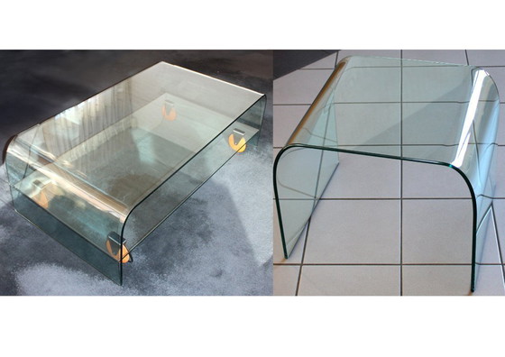 Image 1 of table basse design en verre