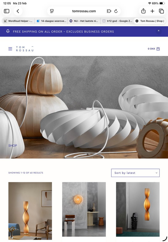 Image 1 of Lampe suspendue Tom Rossau TR12