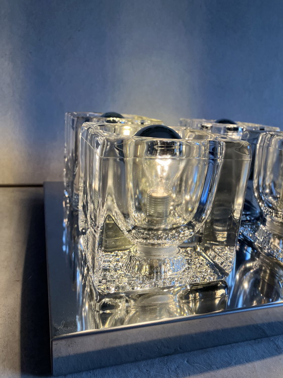 Image 1 of Peill & Putzler Plafonnier Ice cue lampe design vintage