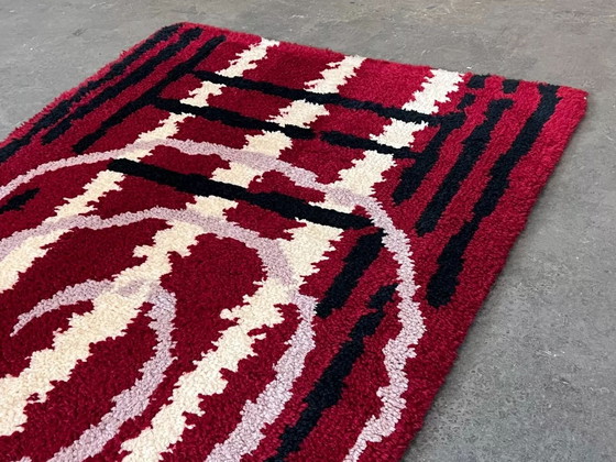 Image 1 of 60er 70er Jahre Läufer Teppich Carpet Rug Space Age Dänemark Danish Design