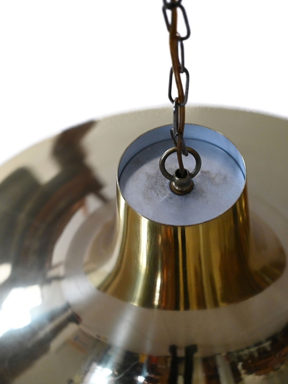 Image 1 of Lampada a sospensione scandinava in ottone degli anni '60/70