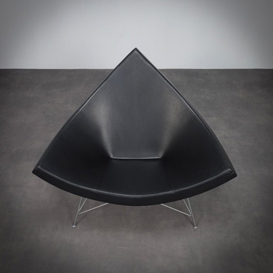 Image 1 of Poltrona Coconut in pelle, disegnata da George Nelson per Vitra, 1955.