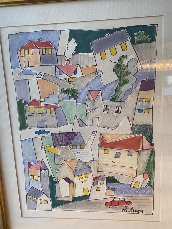 Image 1 of Un dipinto unico e originale di Paul Fickinger