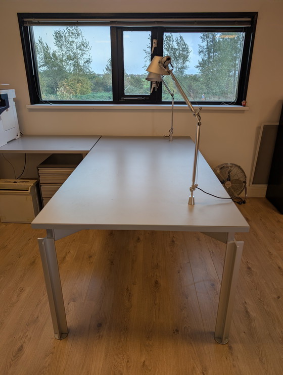 Image 1 of Bulo bureau met 2x Artemide Tolomeo bureaulamp