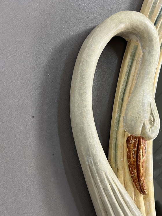 Image 1 of Italian Vintage Epoxy Large Mirror With Console