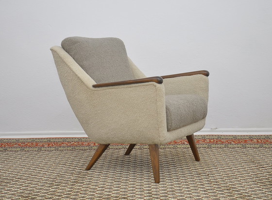Image 1 of Mid Century Boucle Cocktail Leunstoel, 1960