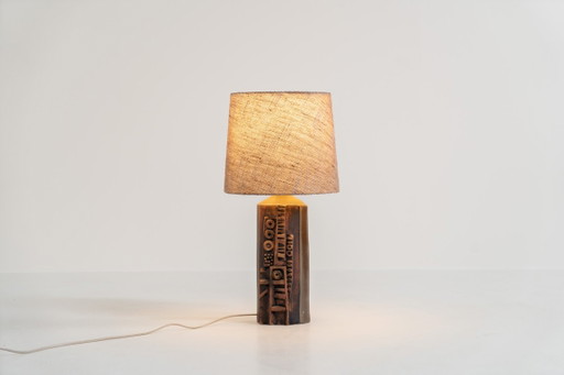 Skulpturale Keramiklampe „Kennegie“ von Peter Ellery für Tremaen (UK, 1960er Jahre).