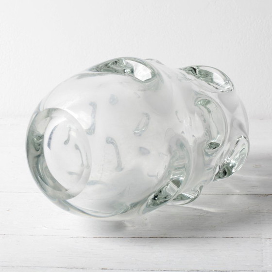 Mid-Century Clear Crystal Vase / Börne Augustsson / Åseda Glasbruk / Sweden / 1940s (photo 5 of 12)