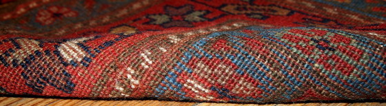 Image 1 of Alfombra persa kurda antigua hecha a mano, 122 cm x 231 cm (4' x 7,6'), década de 1880 - 1B415