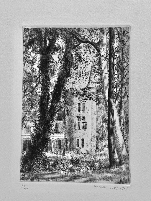 Etching Michel Ciry - Le Manou