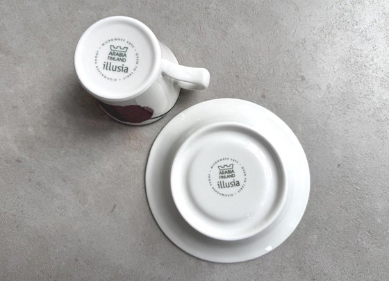1x Vintage Arabia Illusia Kop & Schotel - Heikki Orvola En Fujiwo Ishimoto – Servies, Porcelain (photo 3 of 5)