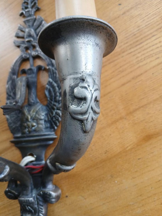 Image 1 of Aplique de bronce Imperio del Cisne Siglo XIX