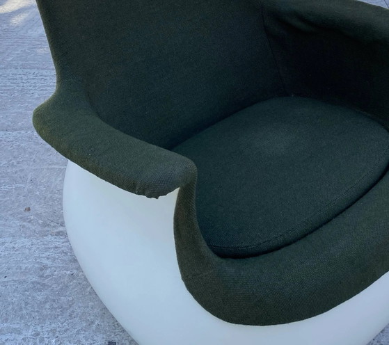 MARC HELD Mecedora, Respaldo Alto, Knoll, Verde, Design (foto 4 de 16)