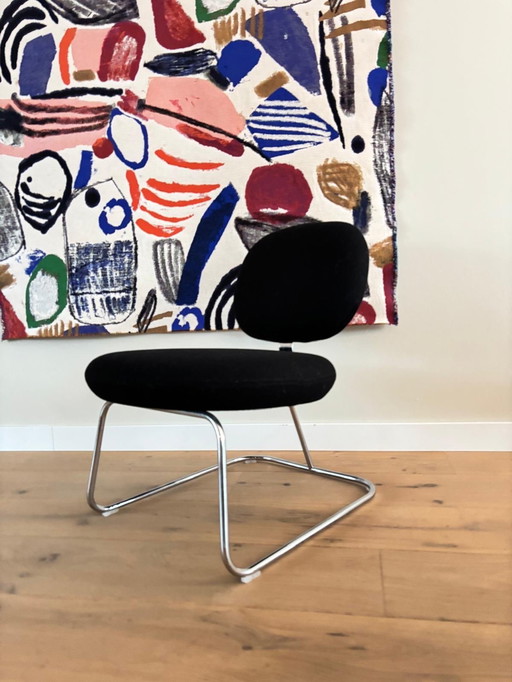 1 x sedia Artifort Vega nera