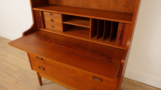 Vintage Boekenkast | Secretaire | Teak | Johannes Sorth – Boekenkasten, Wood (photo 5 of 12)