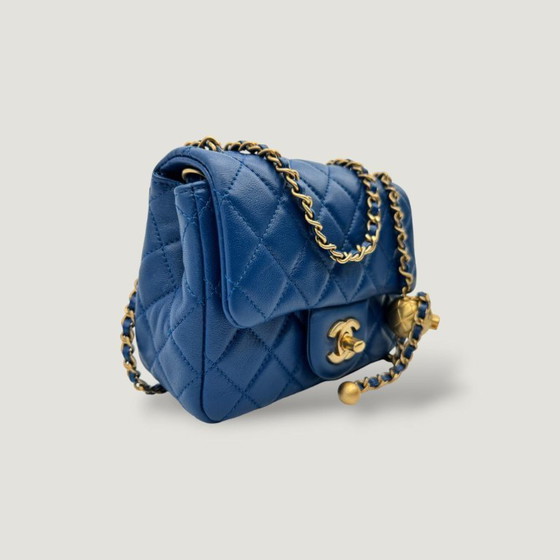 Image 1 of Chanel Square Mini Pearl Crush Bag