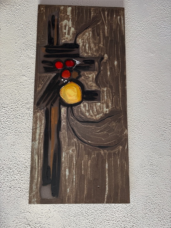 Ceramic, Wall decoration, Stone, Grey (photo 5 of 6)