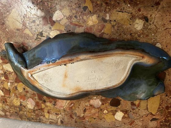 Image 1 of Roger Guerin - Bouffioulx Stoneware Bowl / Centerpiece - 56cm/24cm