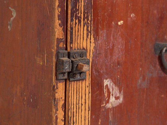 Small antique Japanese cupboard - Meiji / Taishō Period (c. ) #68 – Storage cabinet, Iron (photo 21 of 40)