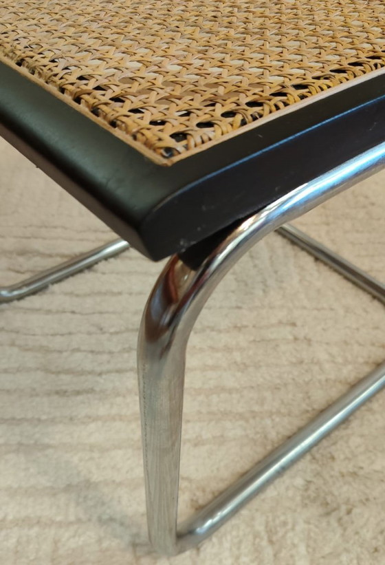 Sedia Cesca B32 Nera di Marcel Breuer, Italia – Sedie da pranzo, Rattan, Wood, Vintage (photo 7 of 15)