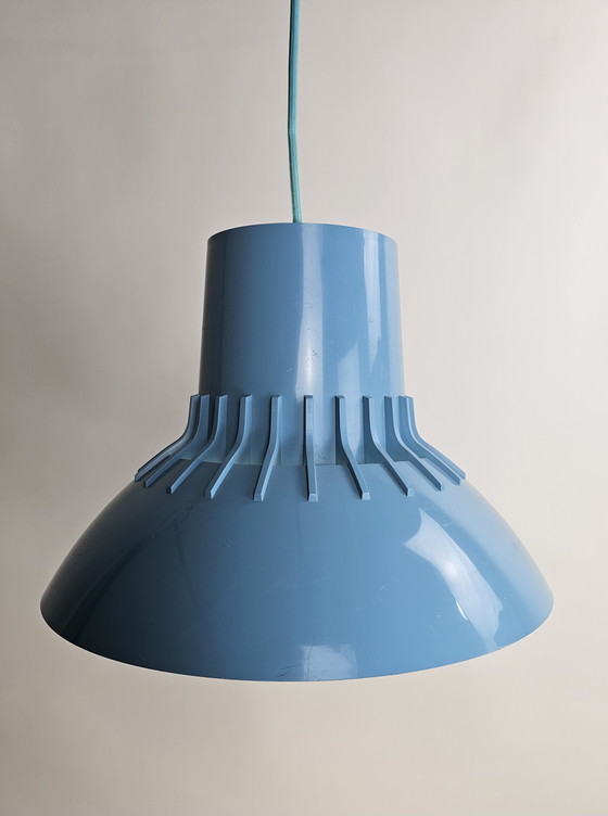 Image 1 of Juego de lámparas colgantes de Svend Middel Bor para Nordisk luz solar plástico azul