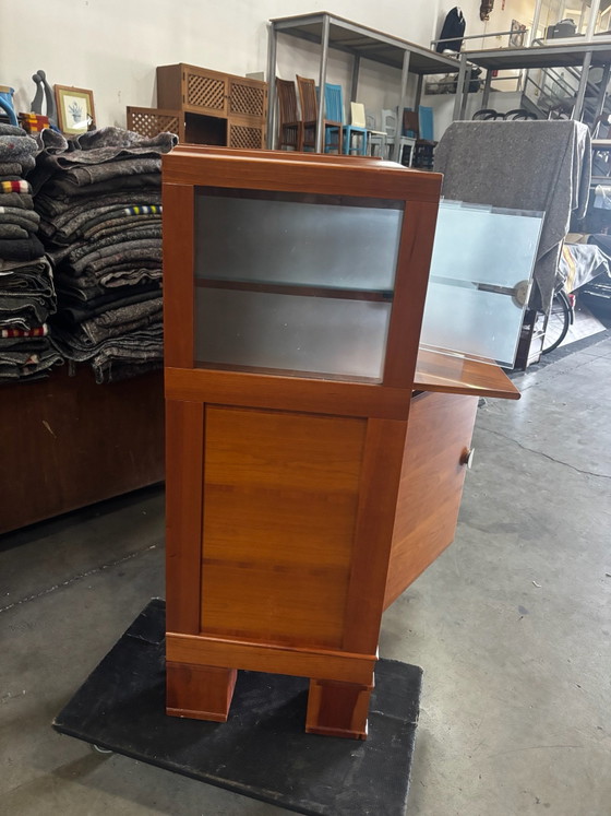 2 Giorgetti Abacus Sideboards – Buffetschränke, Holz, Glas (photo 5 of 13)