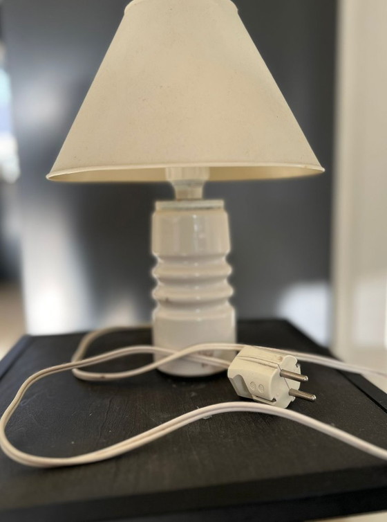 Image 1 of Zeldzame vintage CGEC keramische industriële lamp (1961) – 1,3 kg, uniek design
