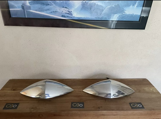 Image 1 of 2x Tobias Grau Artur.  Chrome Wall Light