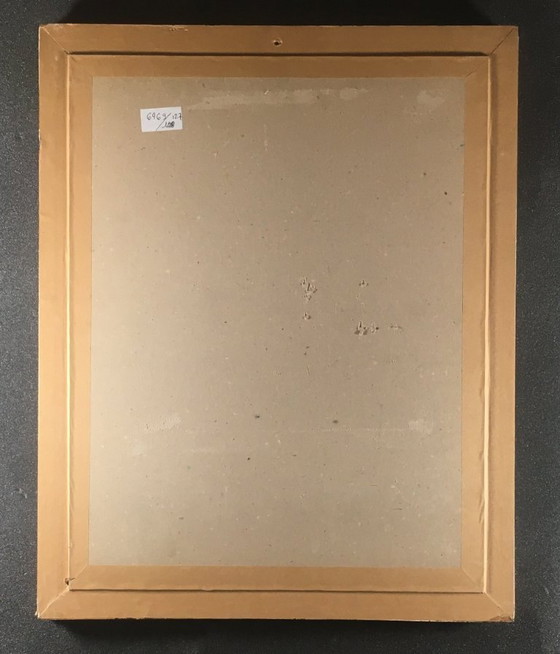 Image 1 of Pastel original signé – Louis-Marie-René Choprix (1888-1972) Femme au sofa, 1950 – Art belge XXᵉ siècle