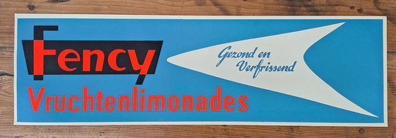 Image 1 of Affiche publicitaire originale imprimée en sérigraphie Fence