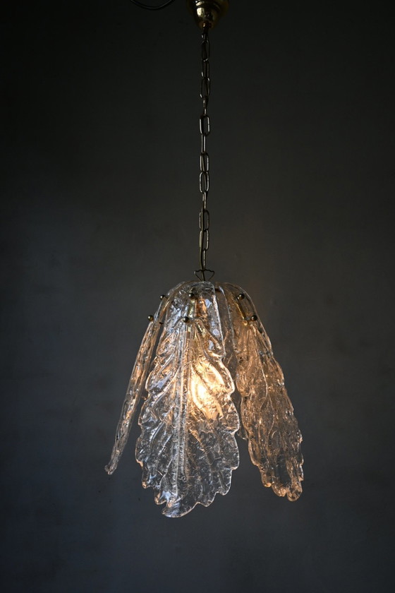 Image 1 of Lámpara de araña italiana Sylcom Light de cristal de Murano.