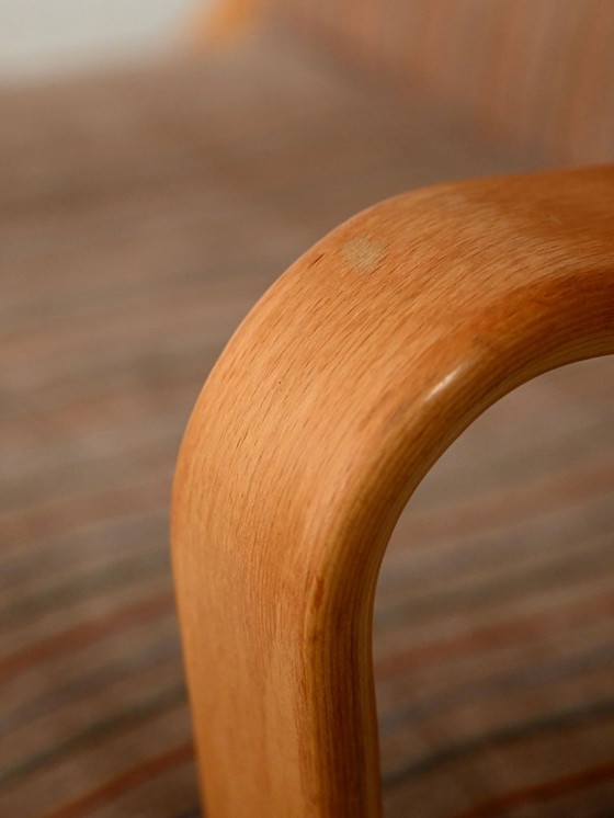 Image 1 of Een paar Zweedse Ire Möbler fauteuils van gebogen beukenhout, jaren 60.