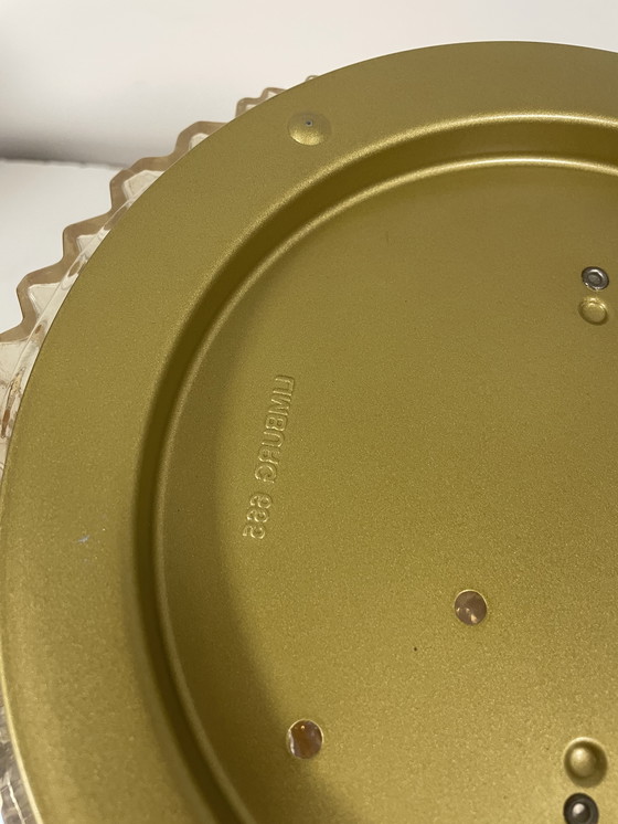 Image 1 of Lampada da parete o da soffitto con texture a bolle di vetro di Helena Tynell per Limburg, Germania, anni '60