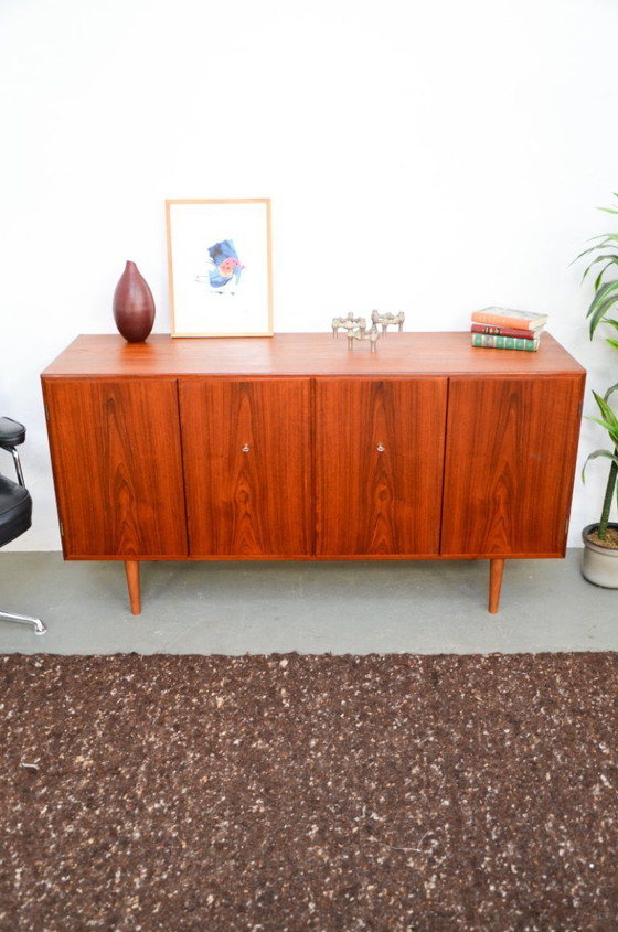 Image 1 of Børge Mogensen dressoir vintage teakhouten ladekast platenkast jaren 60