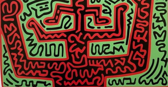 Image 1 of Keith Haring: "Untitled, KH07". Licensed by Artestar New York. In Excellent Condition.