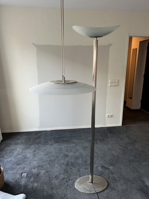 Mooie set moderne hang- en stalamp