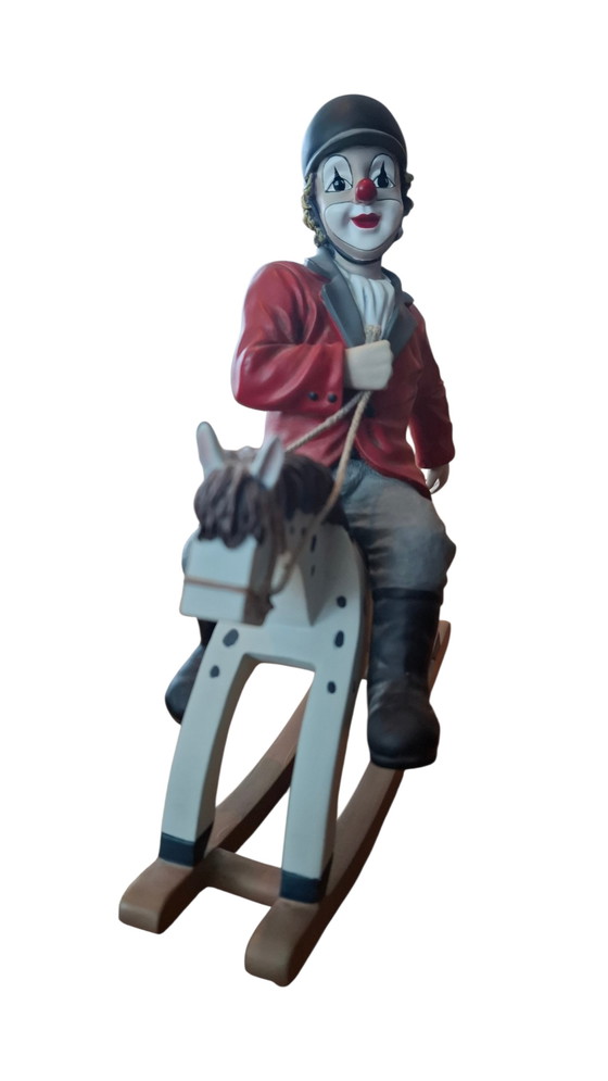 Image 1 of Guild clown on rocking horse