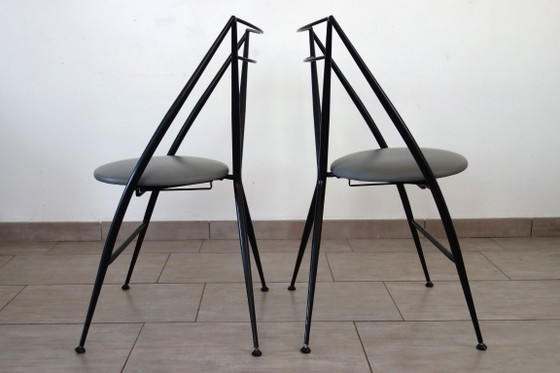 Image 1 of Paire de chaises pliantes Cinderalla de Yamakato, années 80