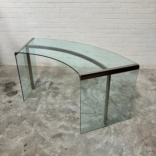 Gallotti & Radice Schreibtisch aus Glas