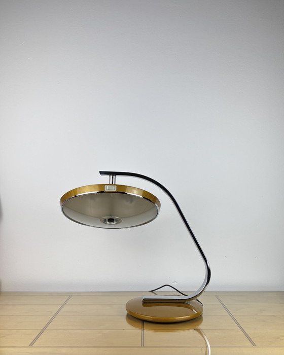 Image 1 of Brutalist Fase 520C Table Lamp by Luis Pérez de la Oliva 1960s-1970s, Spain, Mid-Century, Space Age, Industrial Design